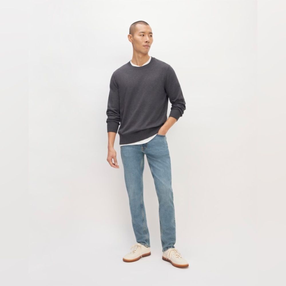 MEN’S EVERLANE The Organic Cotton Slim Fit Jean in Faded Blue Sky NWT